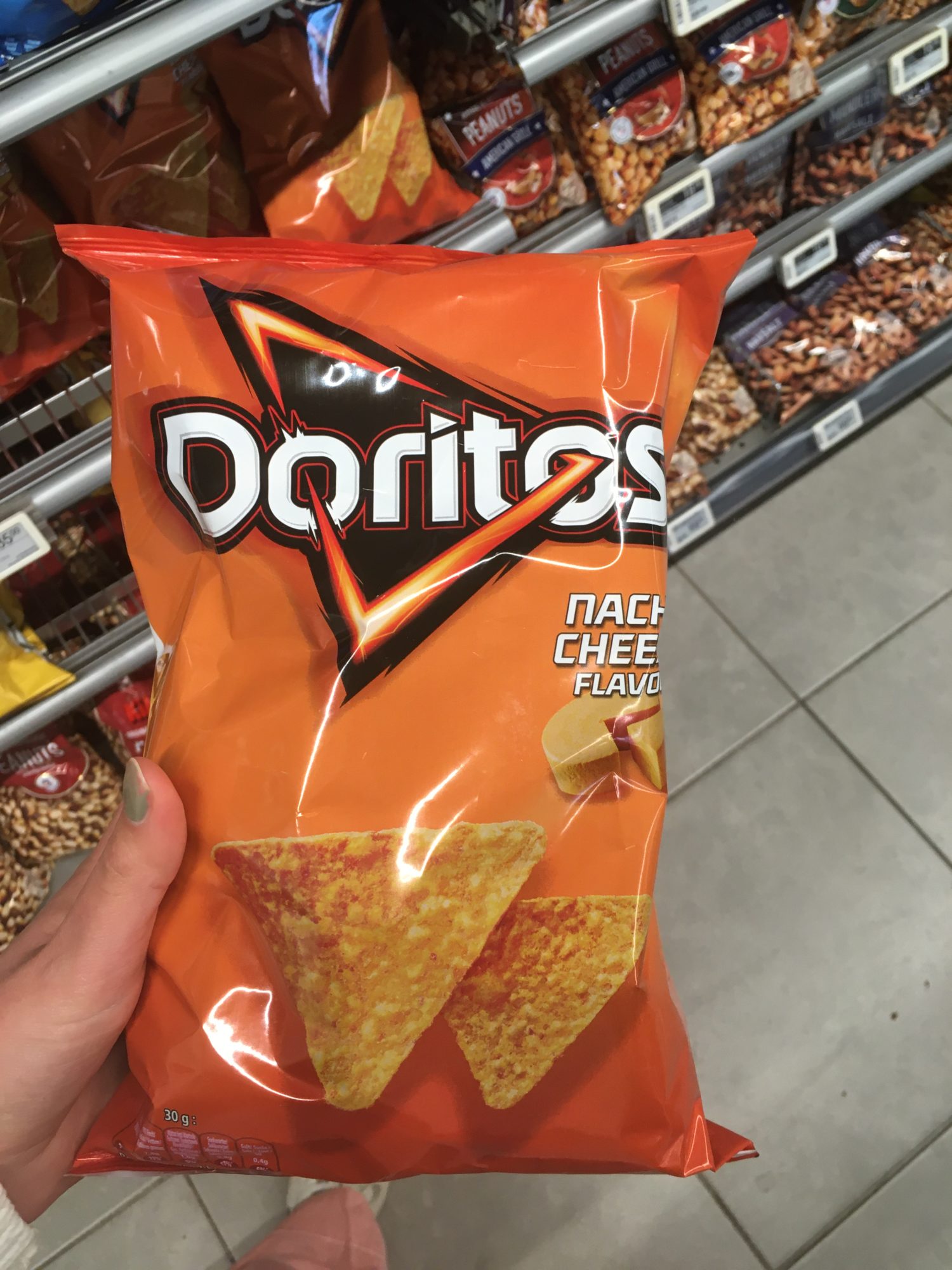 Doritos - Nacho Cheese Flavour (last validated: Oct 2021) - Fight Dual Food